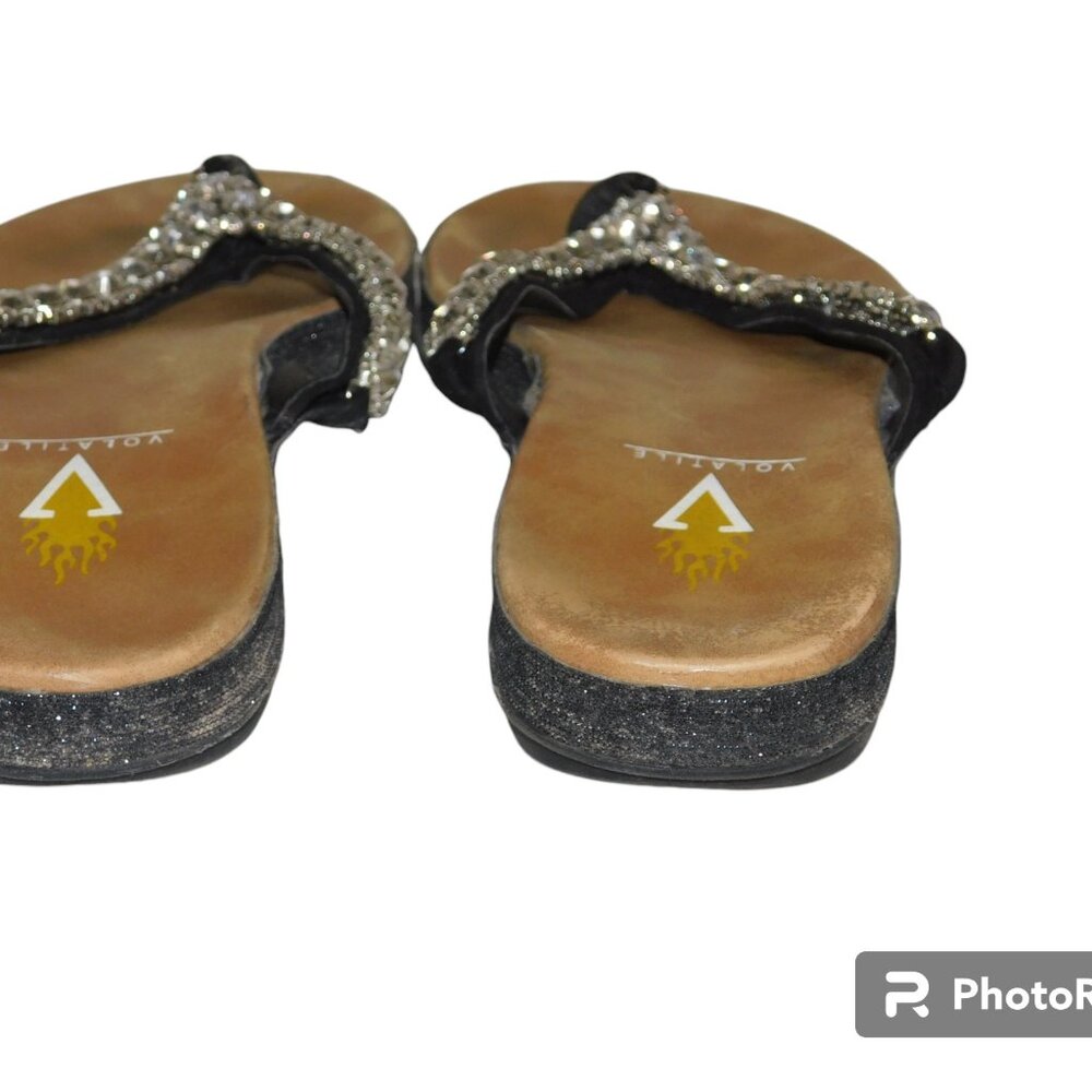 Volatile Flip Flop Bling Rhinestone Sandals - Picture 5 of 9